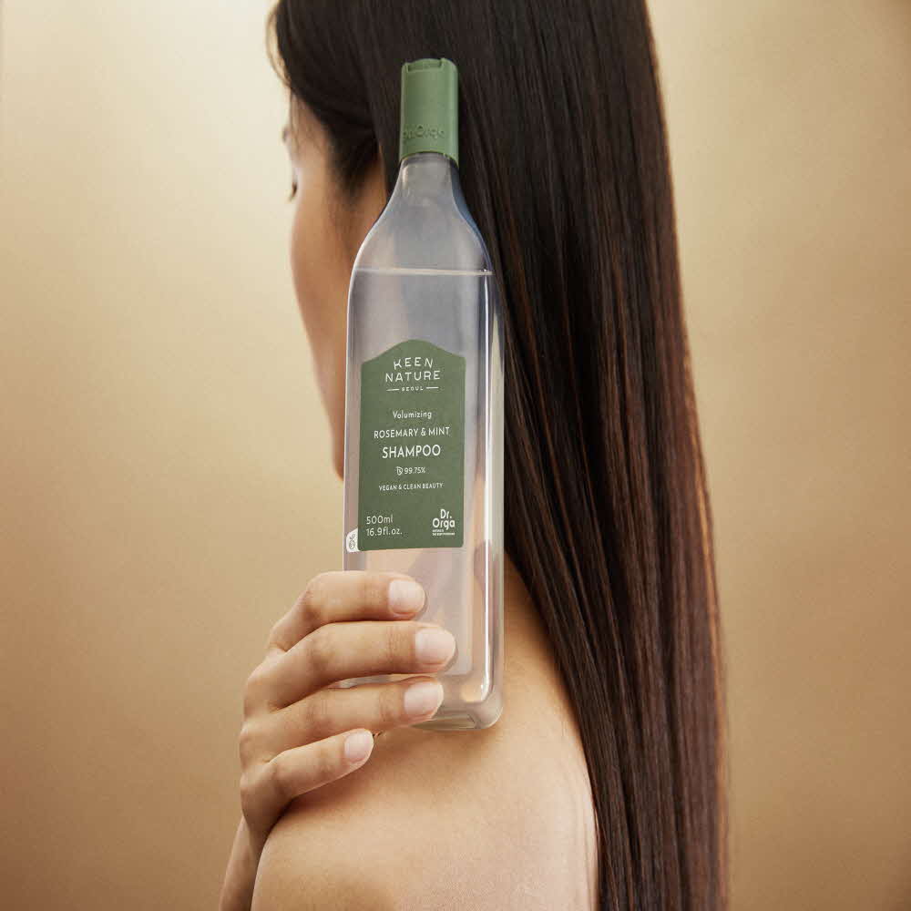 Champú natural vegano de romero y menta