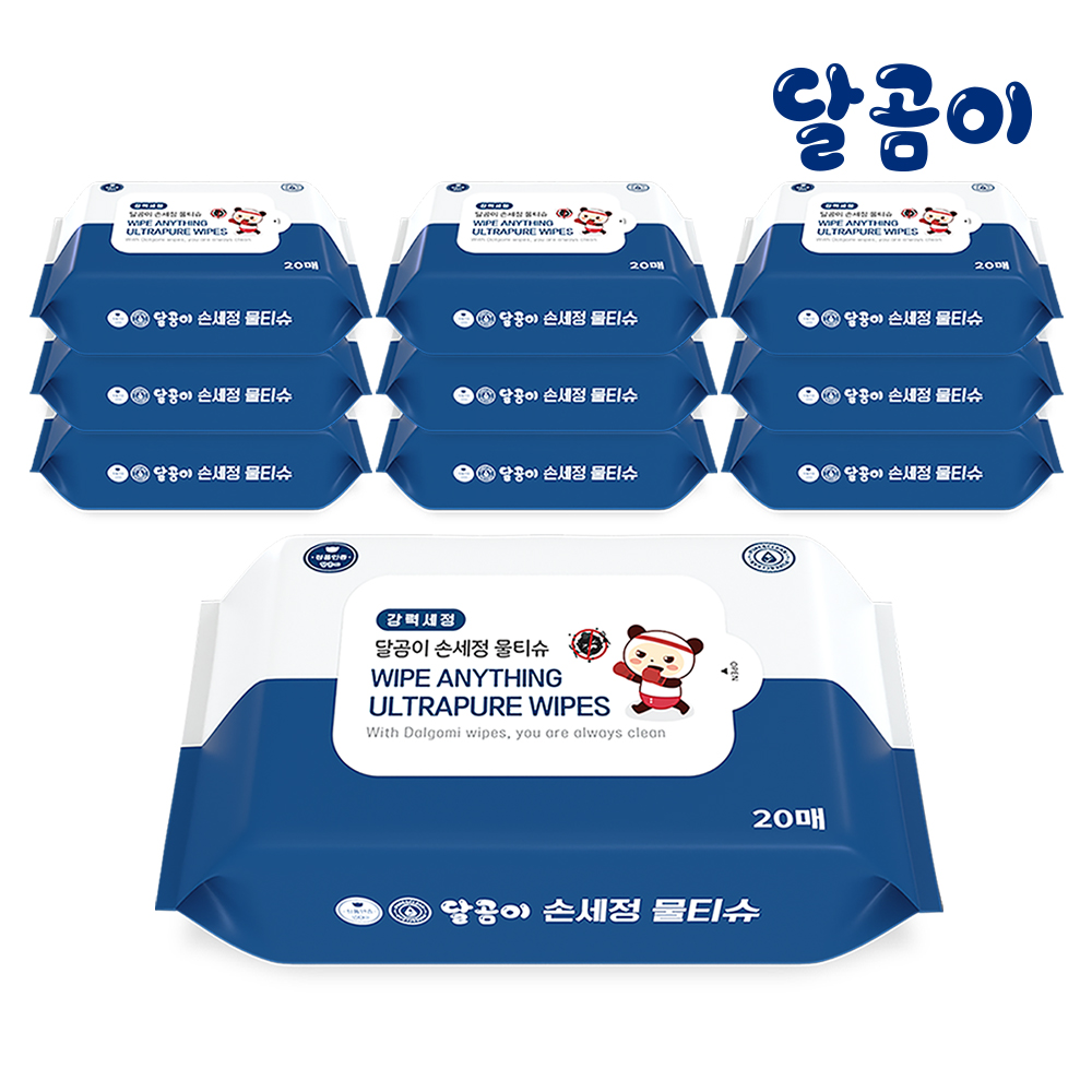 Toallitas desinfectantes de manos antibacterianas 99,9