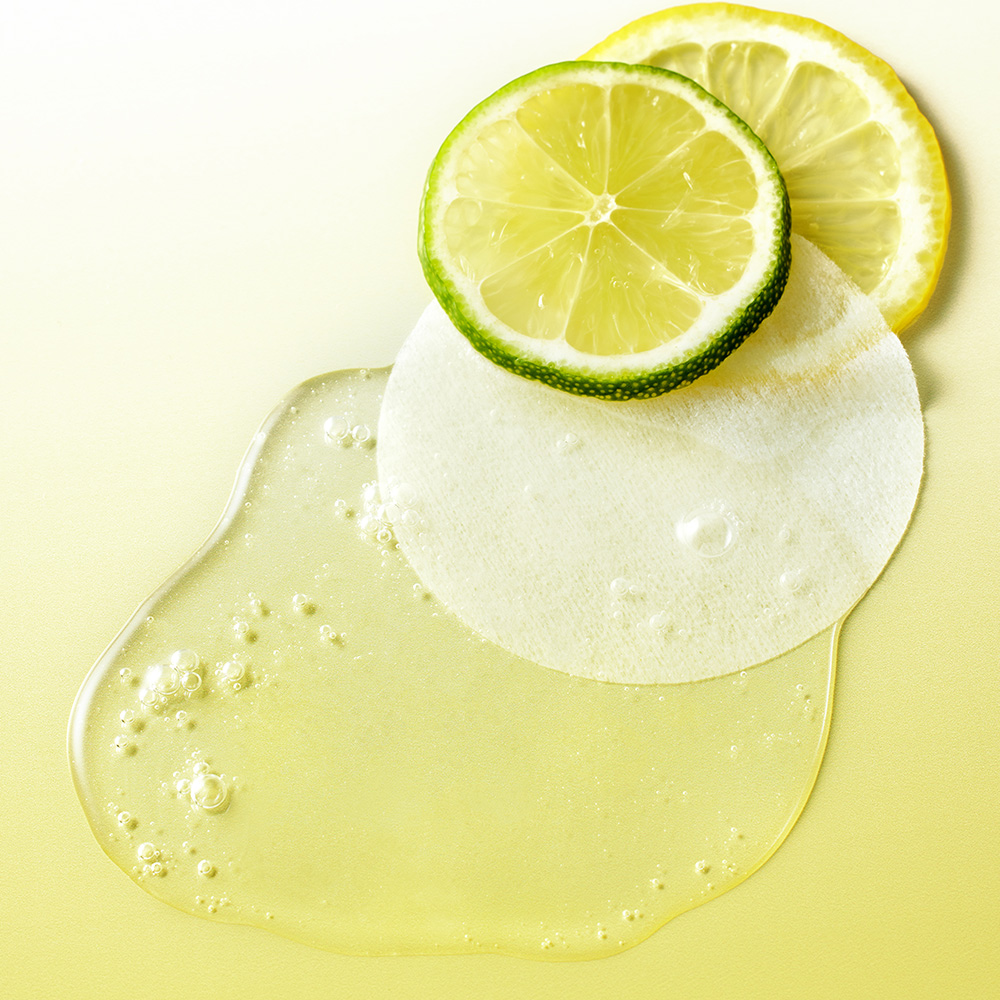 Almohadillas blanqueadoras con glutatión de semilla de limón