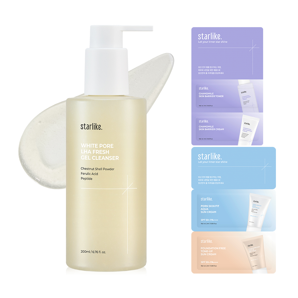 美白毛孔 LHA 清新啫喱洁面乳