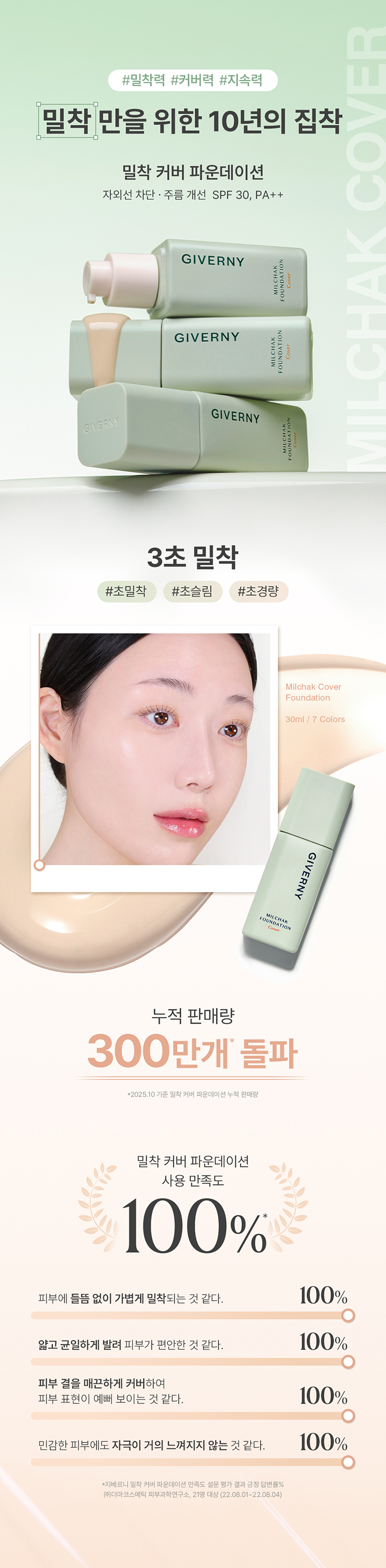 GIVERNY MILCHAK COVER FOUNDATION [SPF30/PA++] [22NW Natural