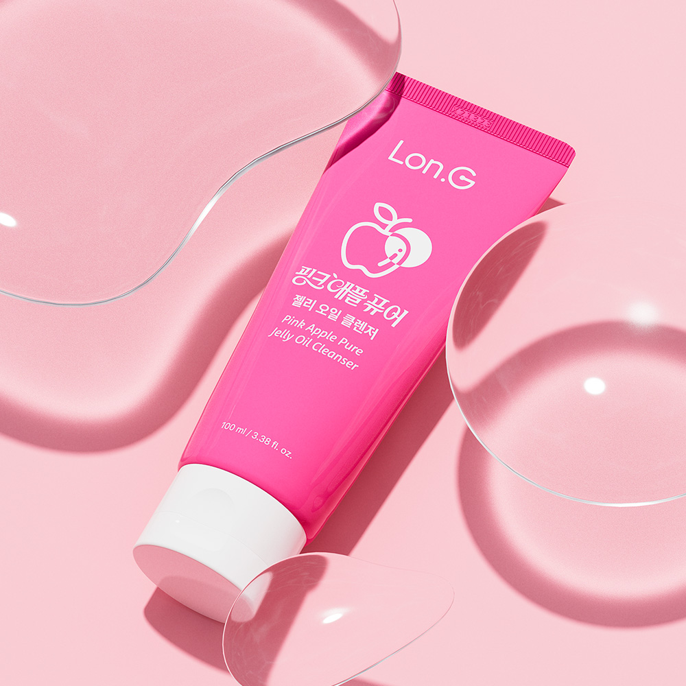 粉红苹果纯果冻油洁面乳
