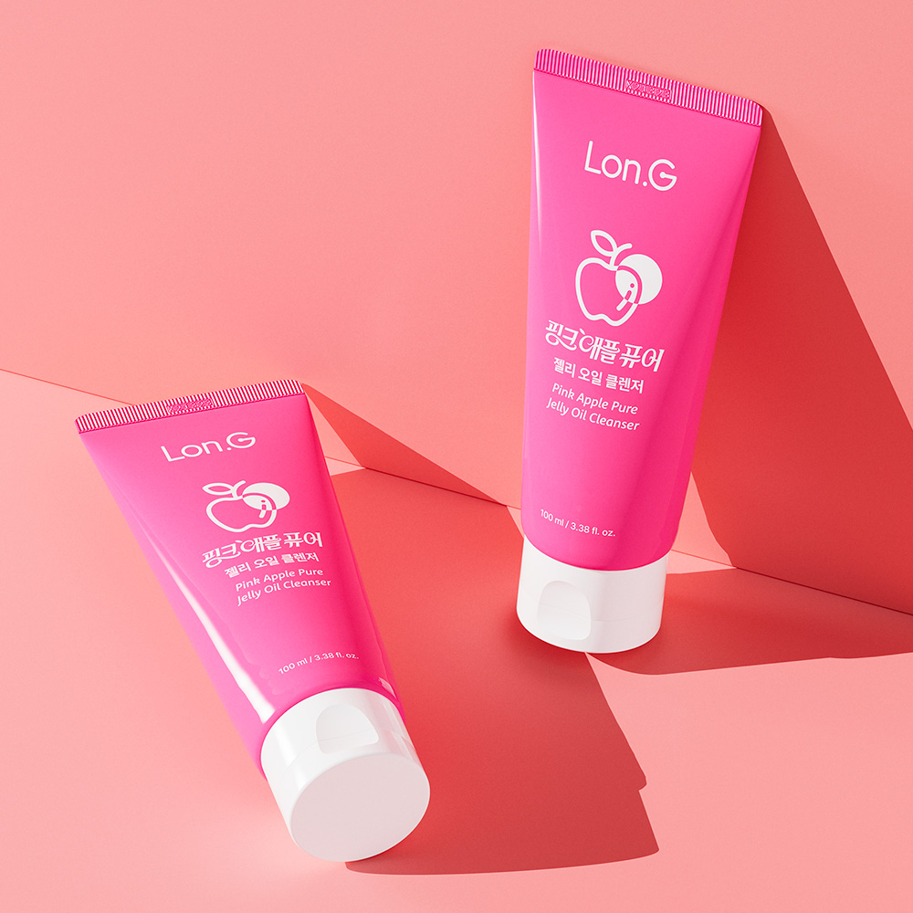 粉红苹果纯果冻油洁面乳