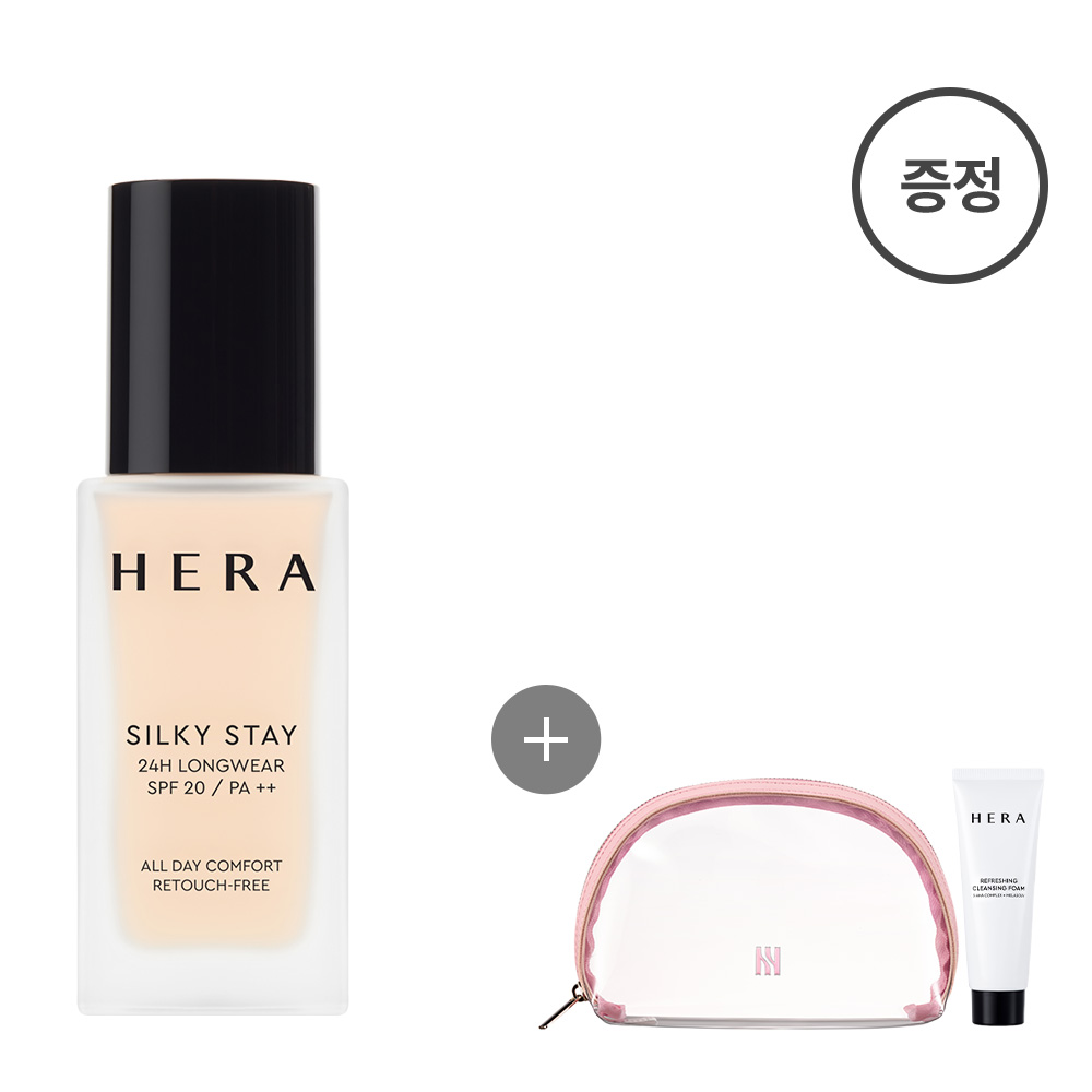 Maquillaje de larga duración Silky Stay 24H [SPF20/PA++] [17N1 Ivory]