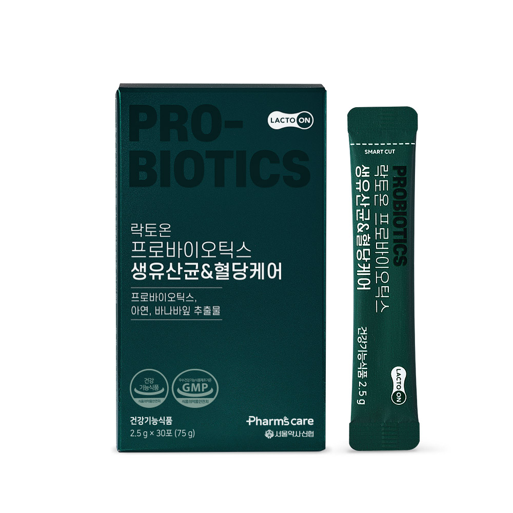 락토온 프로바이오틱스 생유산균 혈당케어 30포 (30일분)