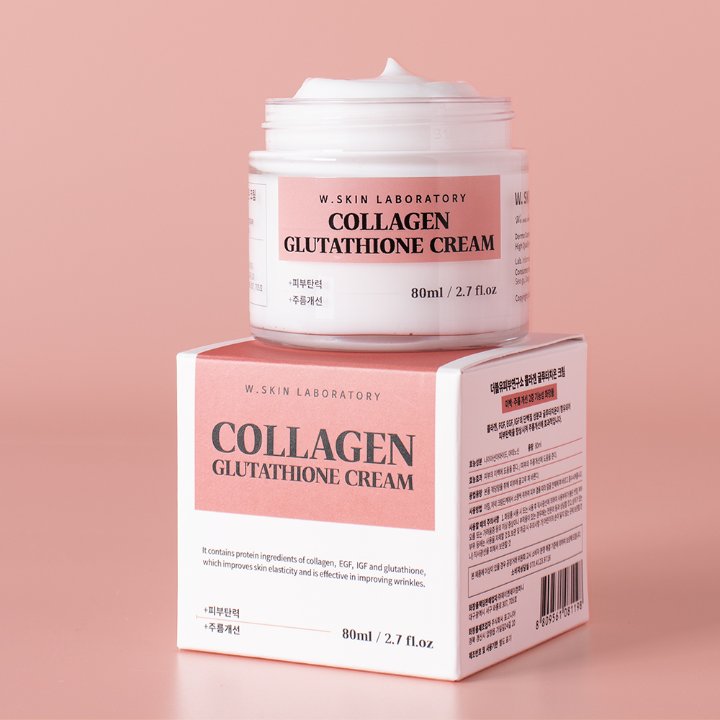 glutathione can make your skin white W.SKINLABORATORY Collagen Glutathione Cream