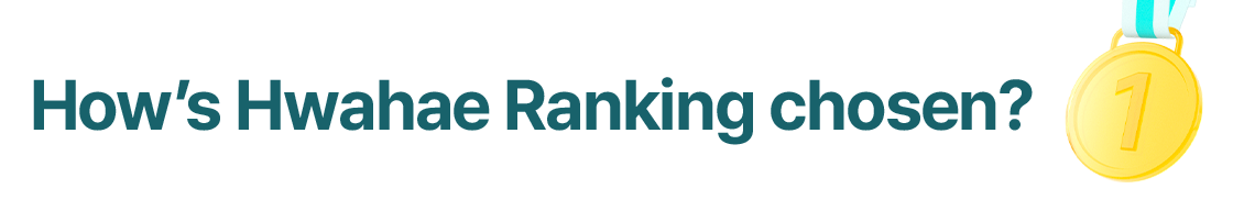 How's Hwahae Ranking chosen?