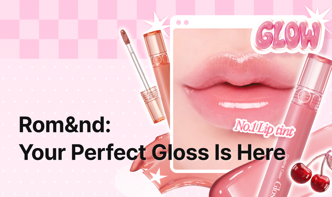 content banner with glasting color gloss image