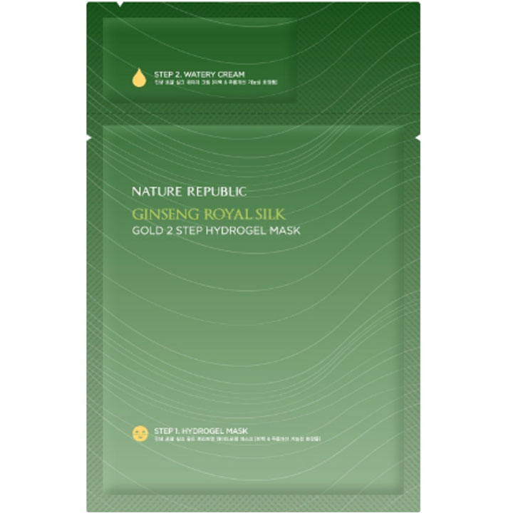 NATUREREPUBLIC Ginseng Royal Silk Gold 2 Step Hydrogel Mask