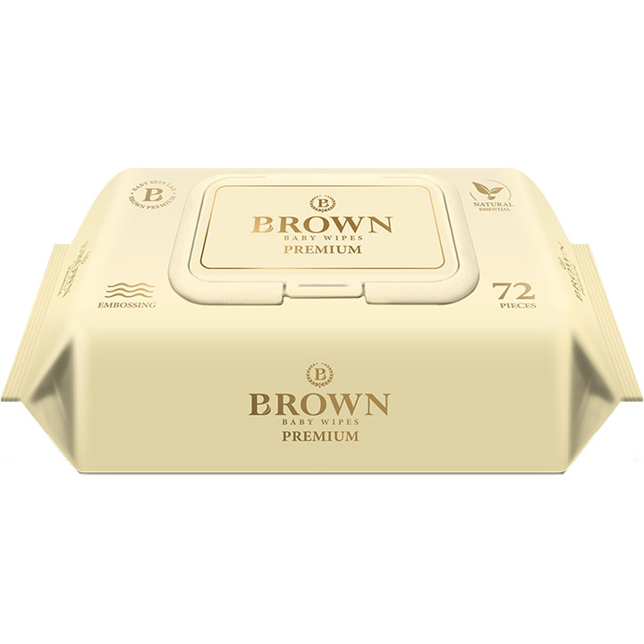 BROWN Premium wet tissues (manufactured by Ajin Clean) | Hwahae Global