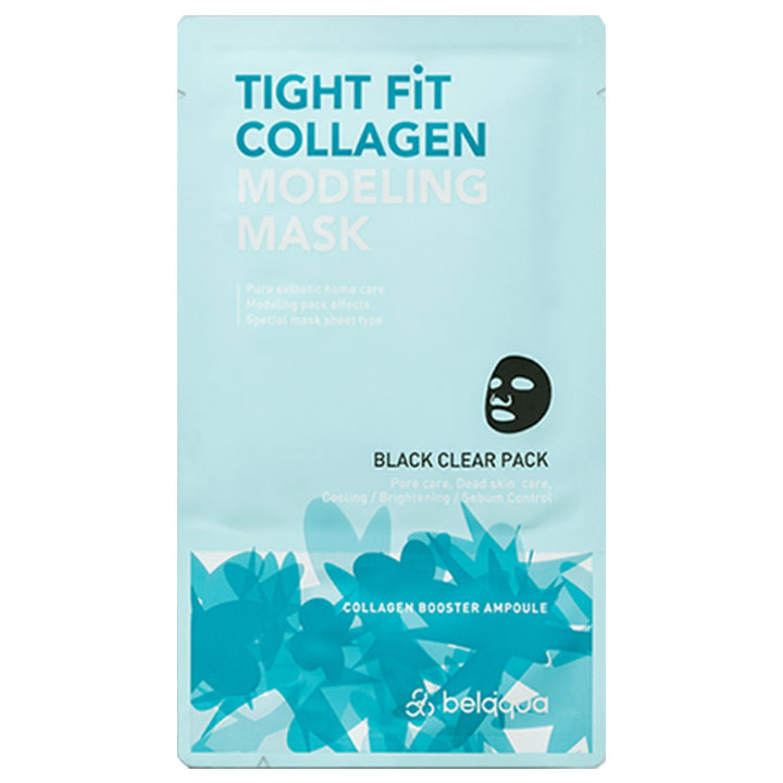 belaqua Tight fit collagen modeling mask [Black Clear] | Hwahae Global