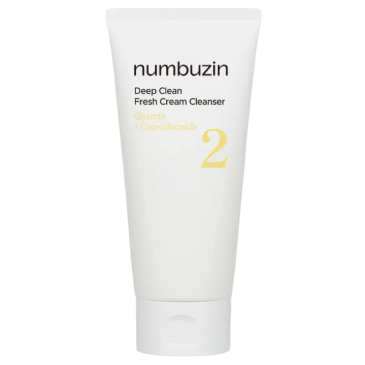 numbuzin No.2 Deep Clean Fresh Cream Cleanser Ingredients