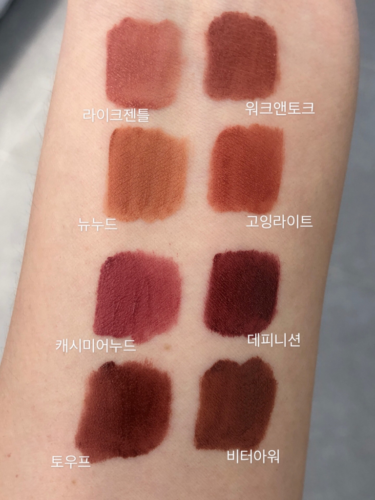 팔목 발색