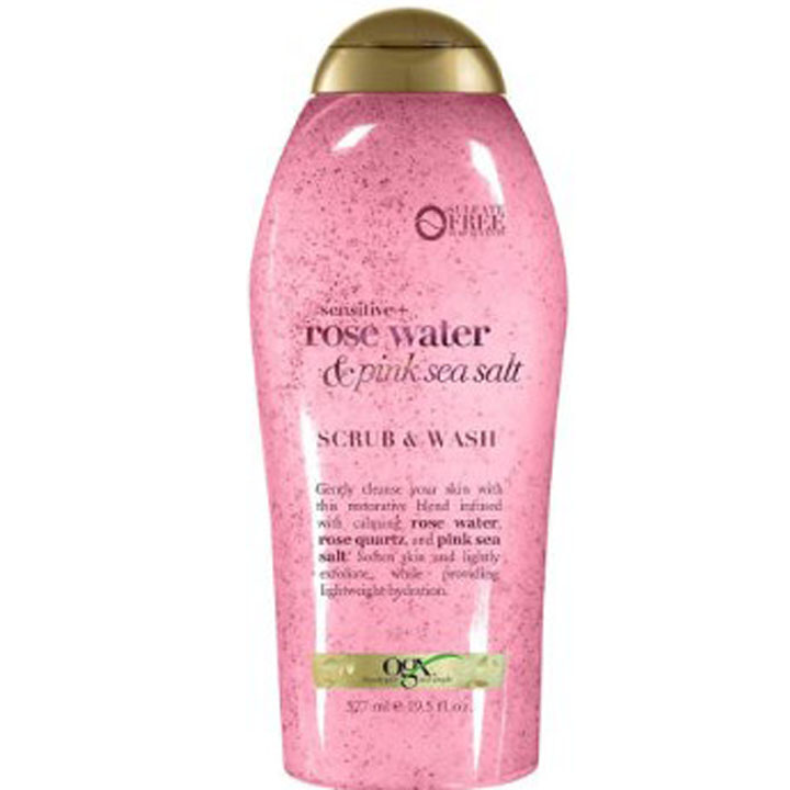 (Overseas) Sensitive+Rose Water&Pink Sea Salt Scrub&Wash