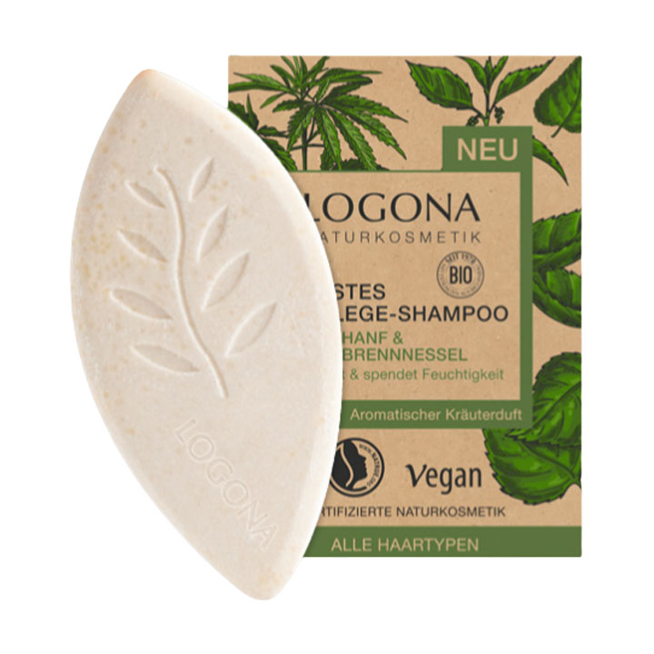 LOGONA Solid Hemp Seed & Nettle Shampoo Bar Ingredients