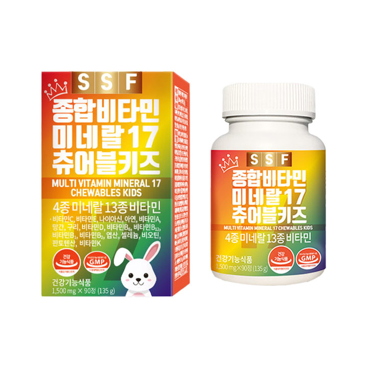 SSF Comprehensive multi-vitamin mineral 17 types chewable kids | Hwahae ...