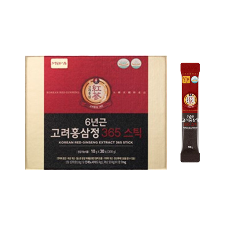 6 năm rễ nhân sâm đỏ Hàn Quốc 365 que