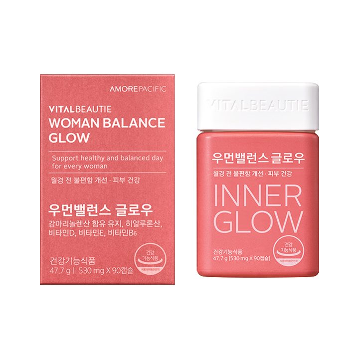 女性平衡发光