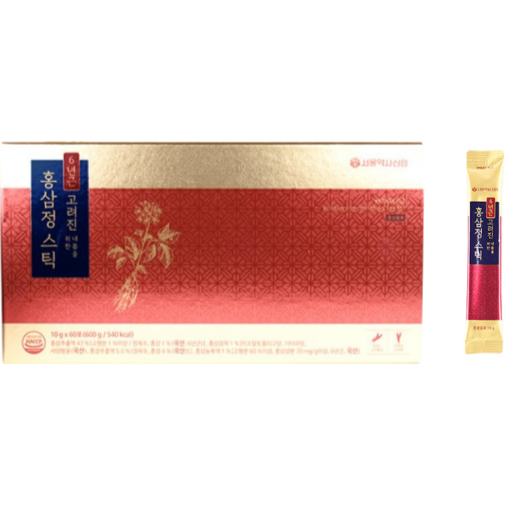 Ginseng coreano de 6 años Palo de ginseng rojo