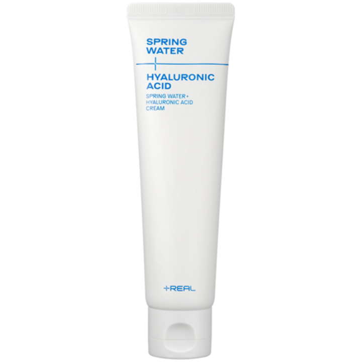 プラスリアル スプリングウォーター+ヒアルロン酸水分クリーム