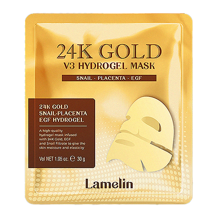 lamelin 24K Gold V3 Hydrogel Mask | Hwahae Global