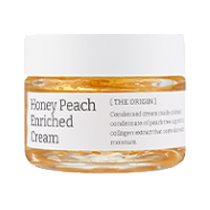 Crema de miel y néctar de melocotón