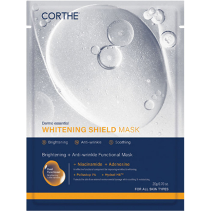 CORTHE Dermo Essential Mask [Whitening Shield] | Hwahae Global