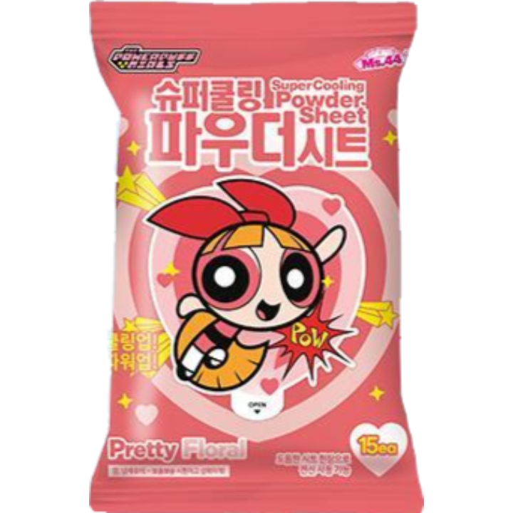 飞天小女警版超级冷却粉底面膜[清新花香]