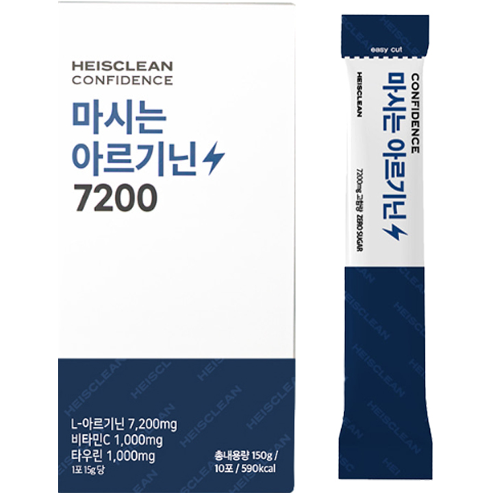 服用L-精氨酸7200毫克