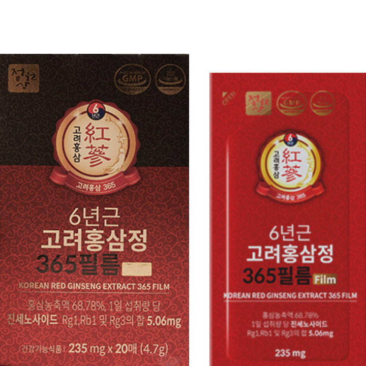 6 năm rễ nhân sâm đỏ Hàn Quốc 365 viên
