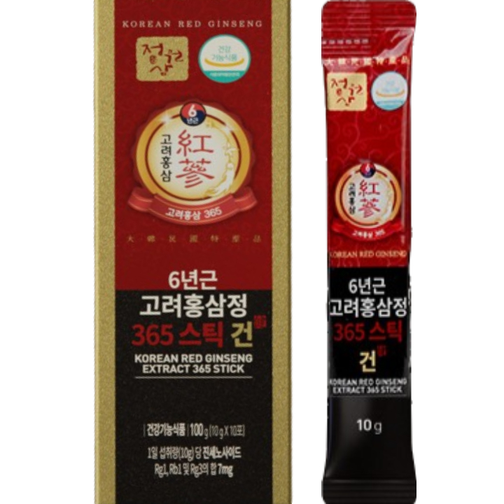 6年根高丽红参精华365支装