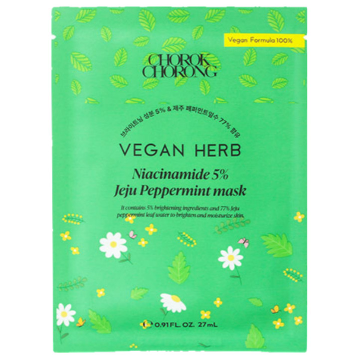 VEGAN HERB Niacinamide 5% Jeju Peppermint mask