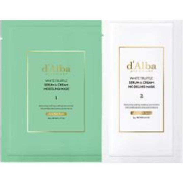 d'Alba Serum and Cream Modeling Mask [Soothing/Cooling] | Hwahae Global