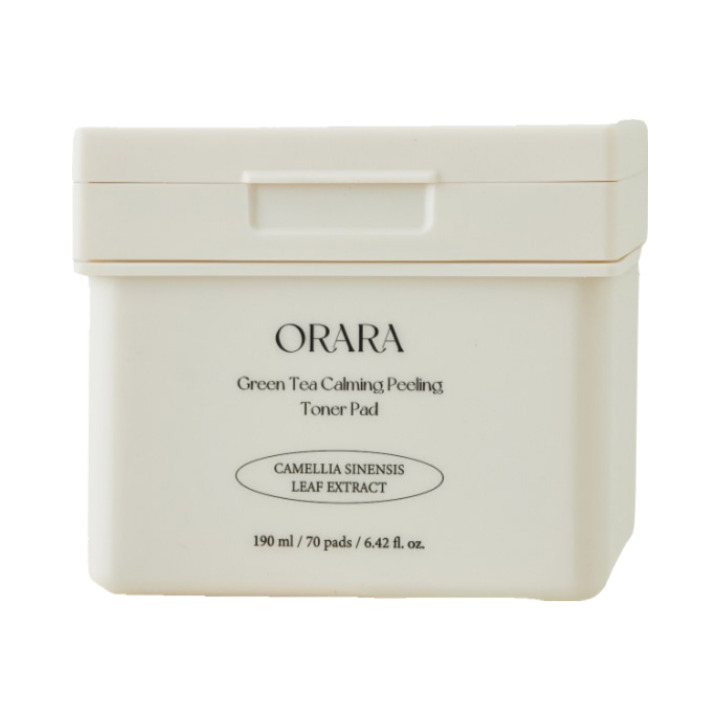 パック・フェイスマスク orara Green Tea Calming Peeling TonerPad ORARA Green Tea Calming Peeling Toner Pad | Hwahae Global