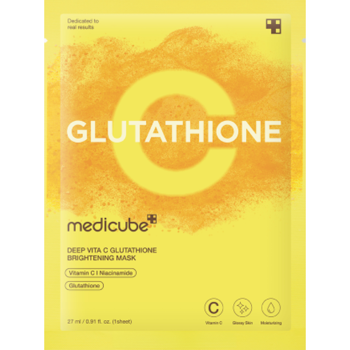 Reseñas de medicube Mascarilla iluminadora Deep VitaC Glutathione para Piel  sensible