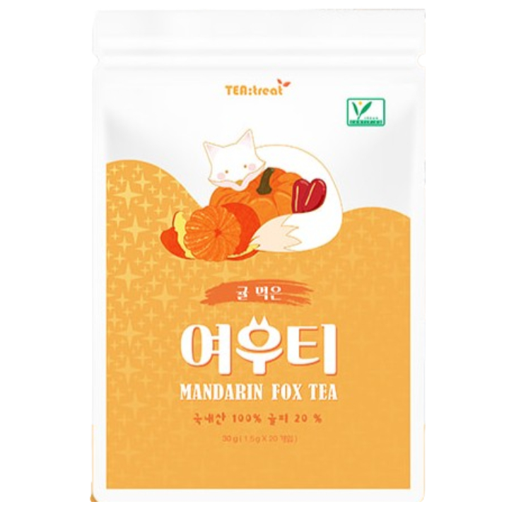 TEA;treat Tangerine Fox Tea Bags | Hwahae Global
