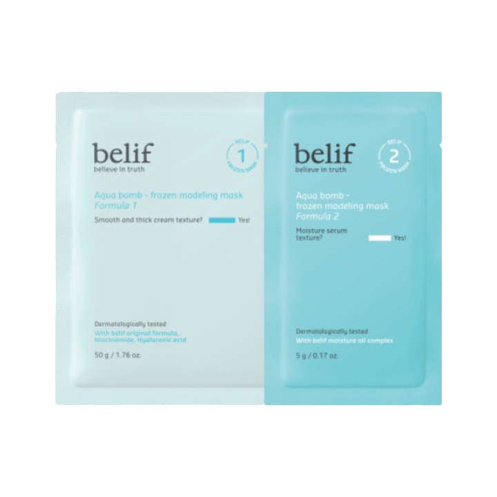 belif Aqua bomb - frozen modeling mask | Hwahae Global