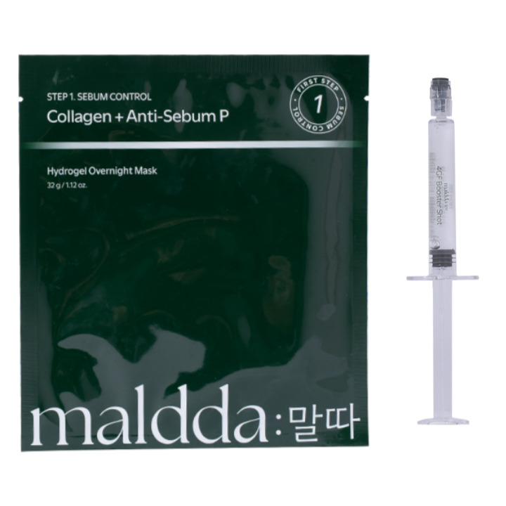 Collagen Anti-Sebum P Hydrogel Overnight Mask & Booster Shot