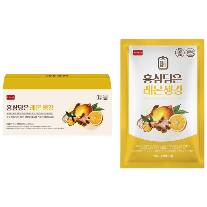 Hồng sâm đựng trong chanh gừng