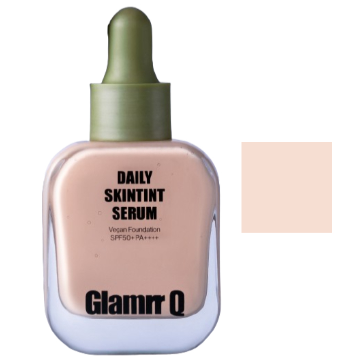 日常肤色提亮精华素 纯素面膜 [SPF50+/PA++++] [0.7号]