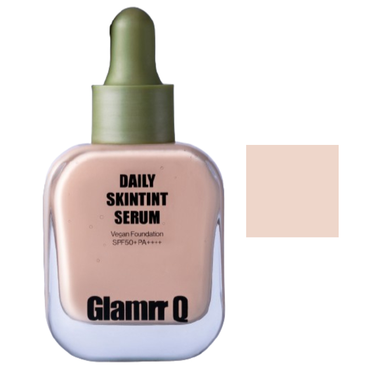 日常肤色提亮精华素 纯素面膜 [SPF50+/PA++++] [1号]