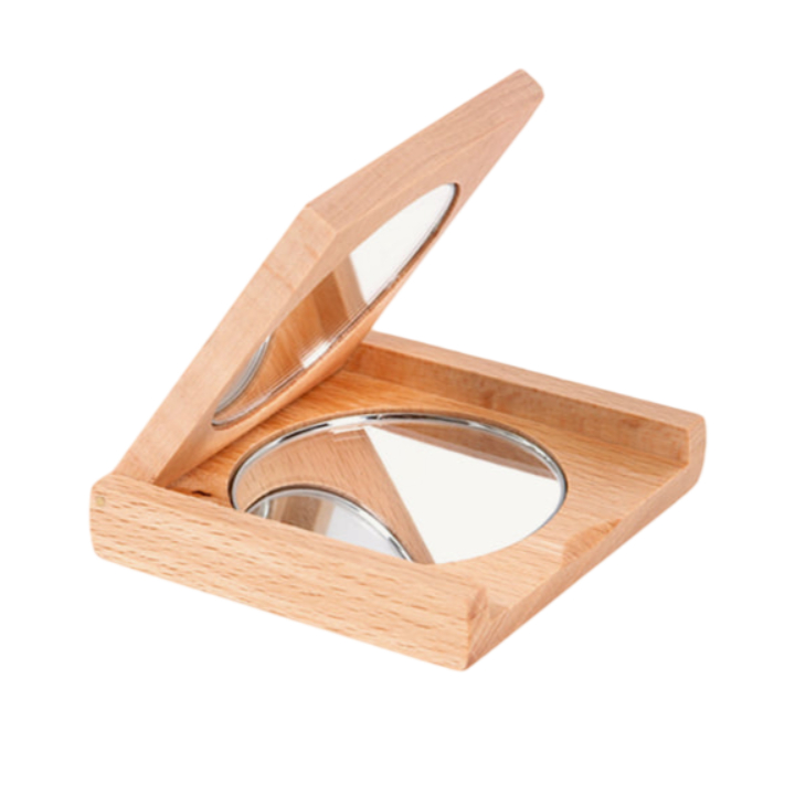 Espejo de bolsillo de doble cara