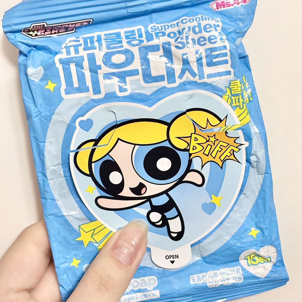 미스사사 (Ms.44) 파워퍼프걸 에디션 슈퍼 쿨링 파우더 시트 [클린솝] review image