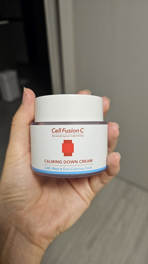 Real user review photo of Calming Down Cream
