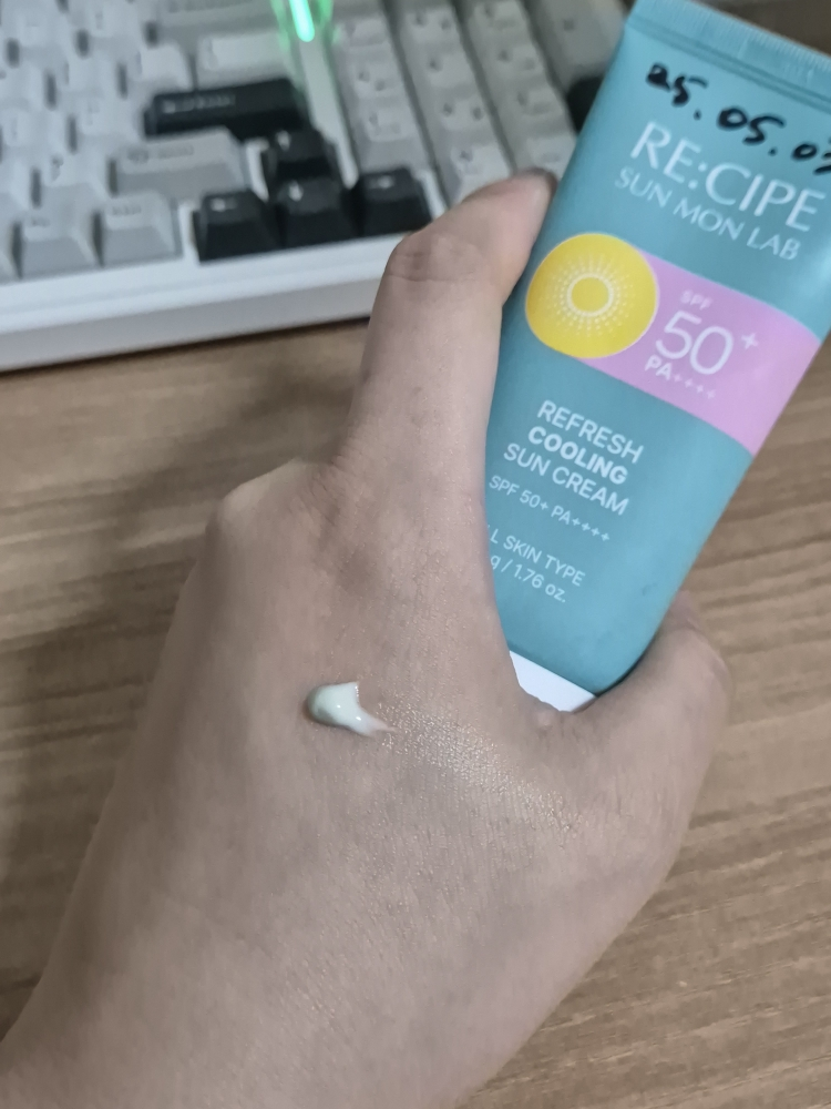 レシピ選択ラボ 日焼け止め[SPF50+/PA++++][リフレッシュクーリング] クチコミ画像