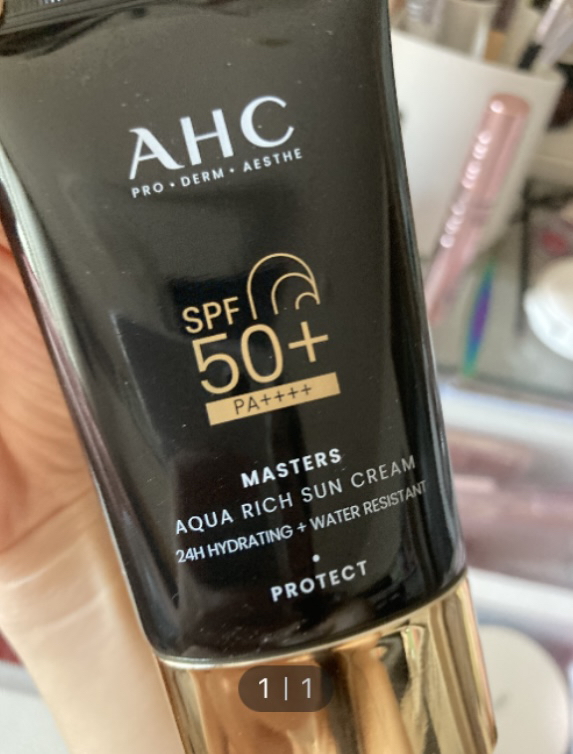 AHC マスターズ アクア リッチ サンクリーム [SPF50+/PA++++] クチコミ画像