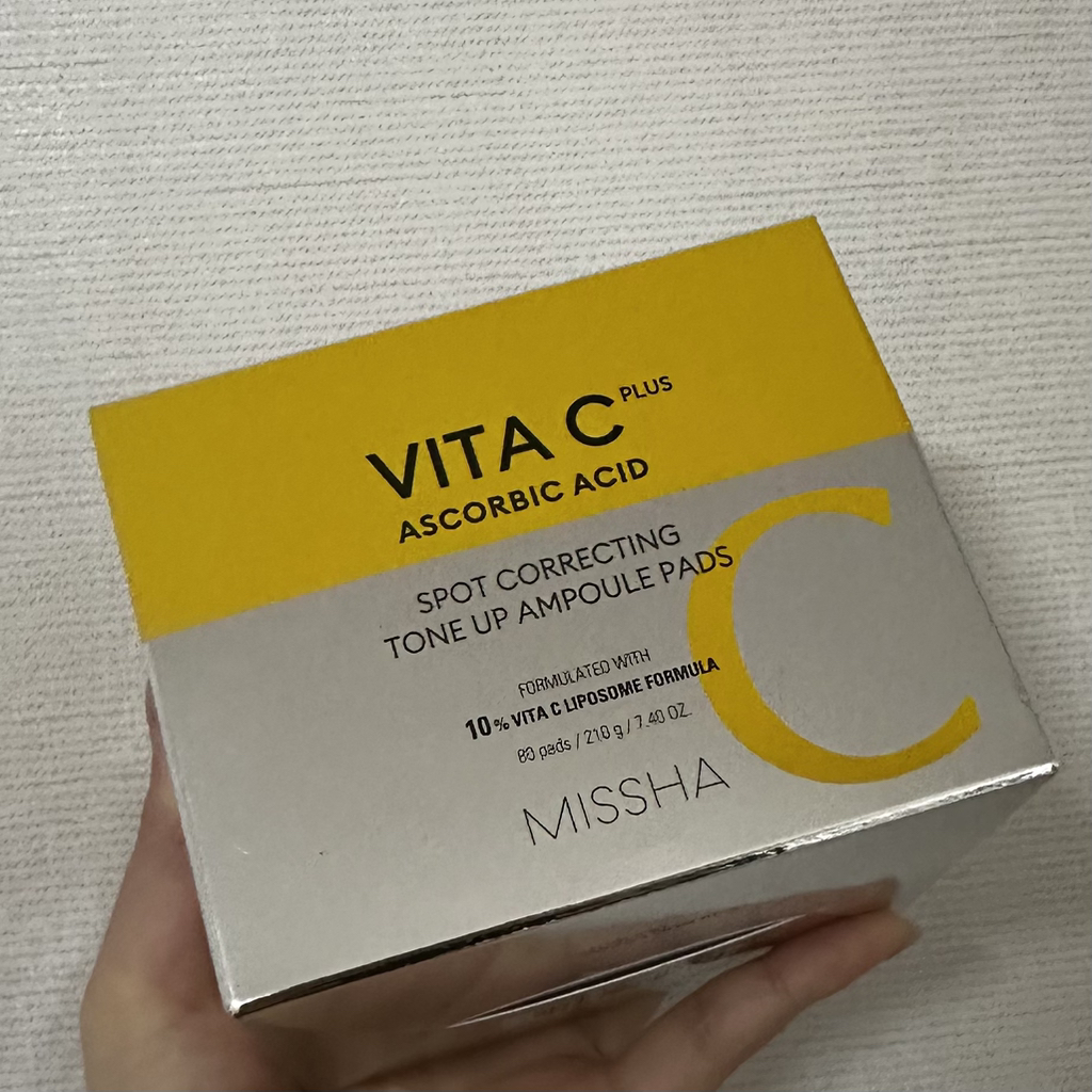 미샤 (MISSHA) 비타씨플러스 잡티씨 톤업 앰플패드 review image
