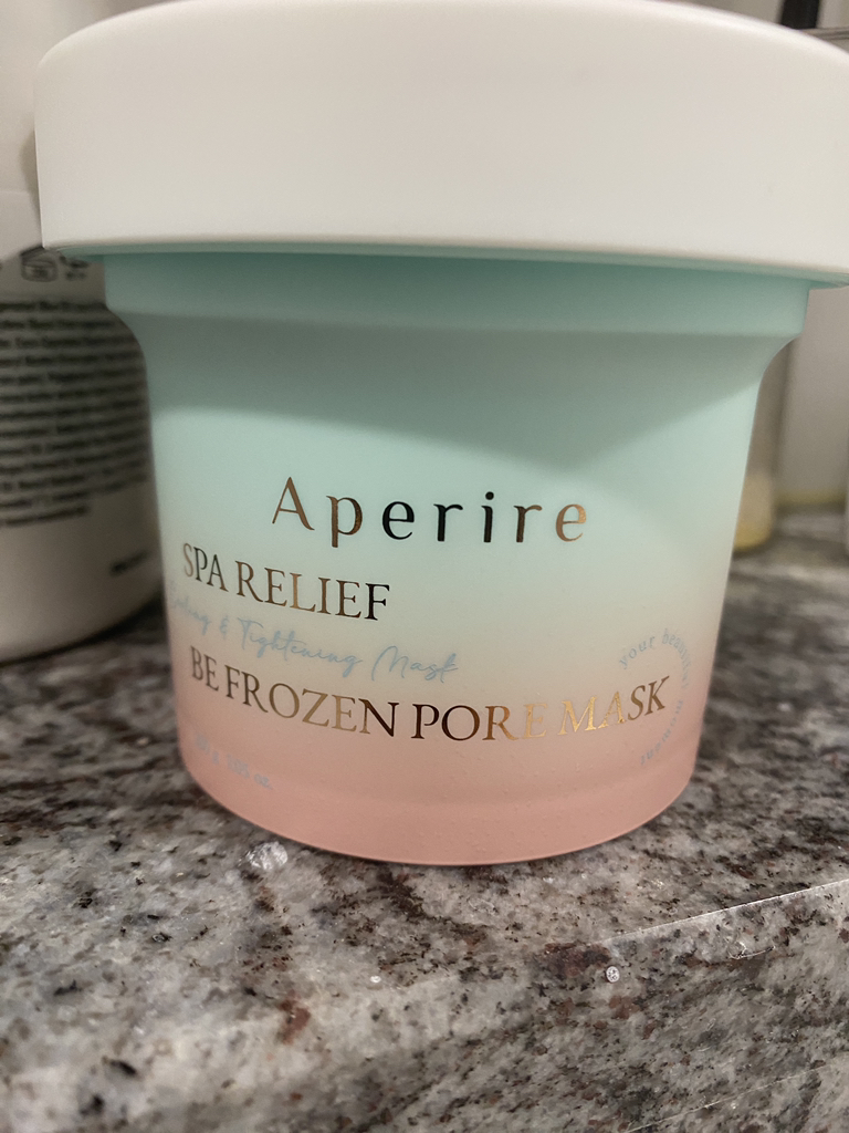 Real user review photo of Spa Relief Be Frozen Pore Mask