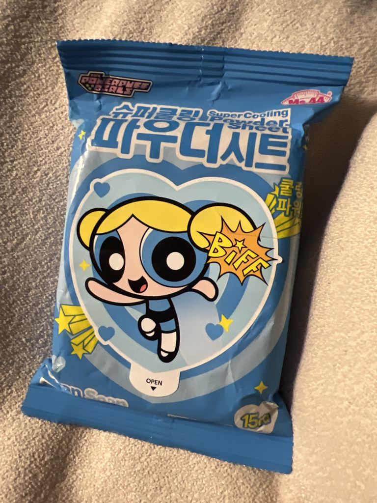 미스사사 (Ms.44) 파워퍼프걸 에디션 슈퍼 쿨링 파우더 시트 [클린솝] review image