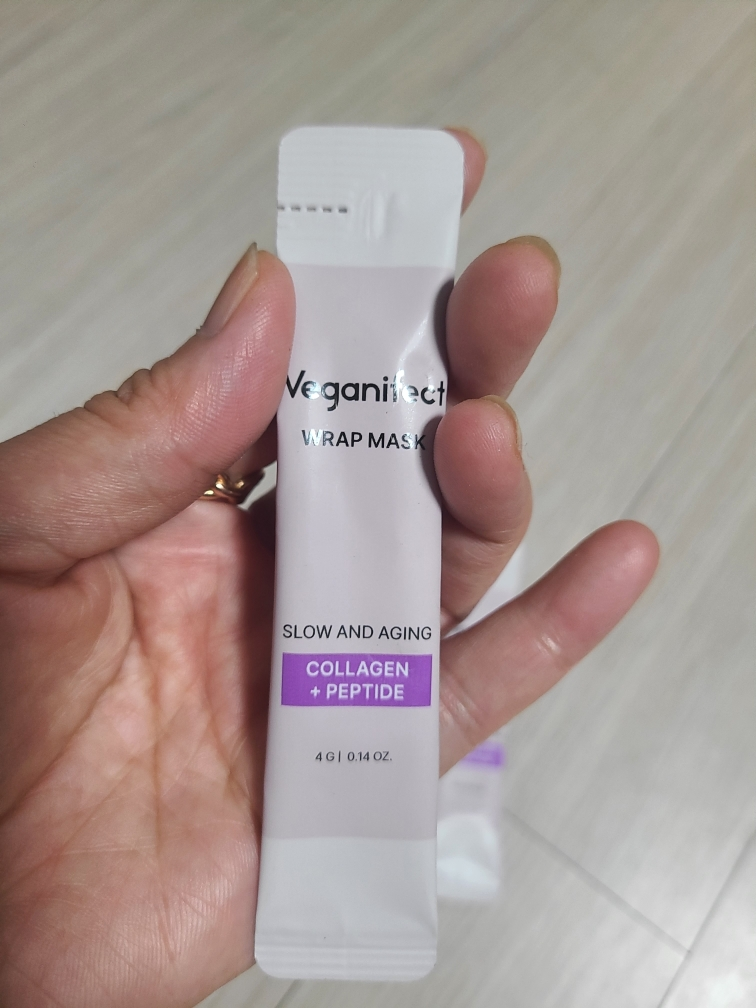 비건이펙트 (VEGANIFECT) 슬로우 앤 에이징 저분자콜라겐 마스크팩 review image